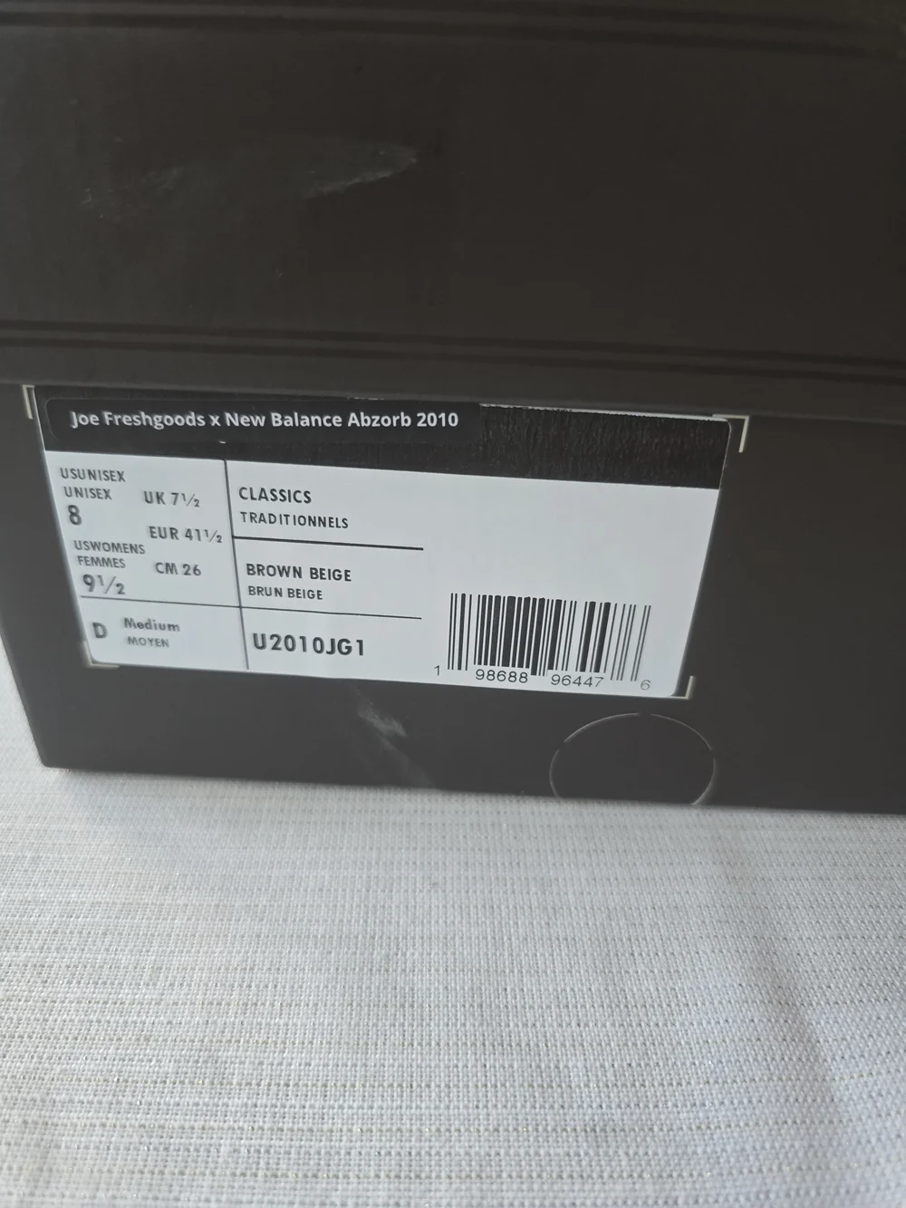 Joe Freshgood X New Balance 2010. Limited Edition. Mint Conditon